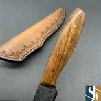 Atirgul yog'ochlari dastasi pichoqi Damashq